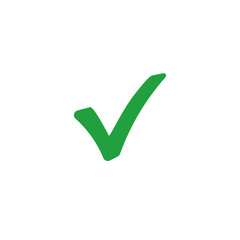 Green check mark icon vector design