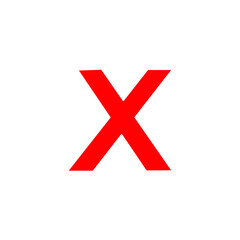 Obraz premium Set of grunge x sign. Hand drawn x marks