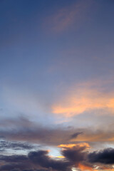 Obraz premium Beautiful dramatic cloud scape, Cloudy sky background.