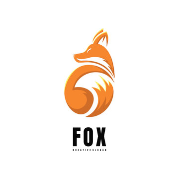 Illustration Head Fox Mascot Logo