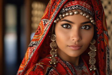 Festive Radiance, Indian Woman Immersed in the Joy of Diwali Celebration