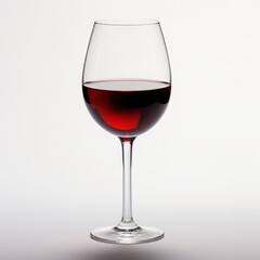 red wine in glass