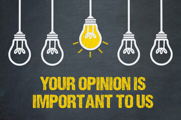 Your opinion is important to us!	 - obrazy, fototapety, plakaty