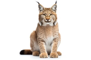 lynx in front of white background © studio thibautdmvl