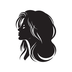 Lady Face Silhouettes to Add a Touch of Grace and Style to Your Creative Projects, Featuring Various Elegant Female Facial Features.