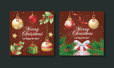 Merry Christmas Social Media Post Templates