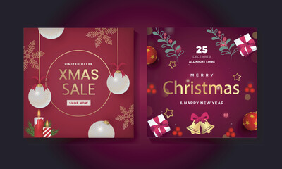 Christmas Season Celebration Social Media  posts collection