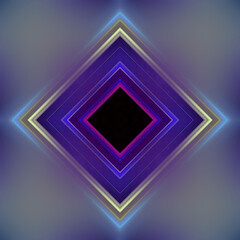 Fototapeta premium Beautiful minimalistic pattern with voluminous diamonds in a futuristic style. Abstract background for design, web.