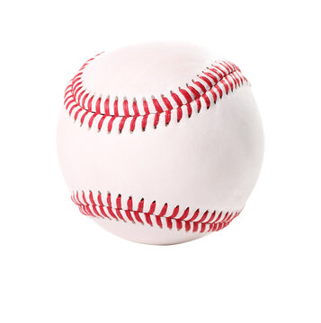 Baseball on isolated white png image
