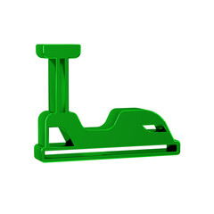 Fototapeta premium Green Bumper car icon isolated on transparent background. Amusement park. Childrens entertainment playground, recreation park.