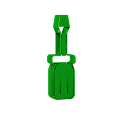 Green Screwdriver icon isolated on transparent background. Service tool symbol.