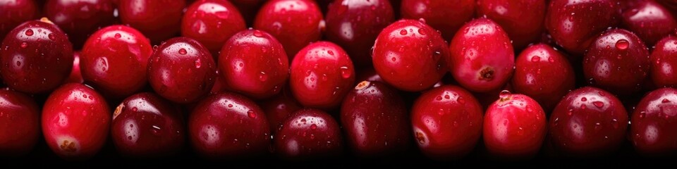 Ripe cranberries for background