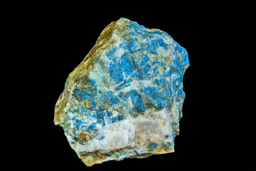 Blue quartzite and lazulite stone mineral