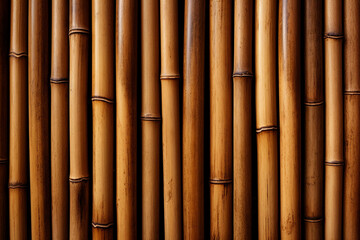 Fototapeta premium Bamboo texture background, Generative AI