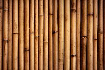 Fototapeta premium Bamboo texture background, Generative AI