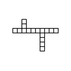 Fototapeta na wymiar Crossword Puzzle Constructor