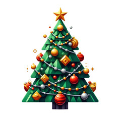 christmas tree with gifts