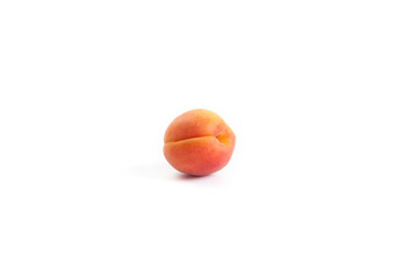 Apricot isolated on white background..