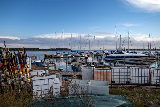 Boats in the Harbour of Guldborg