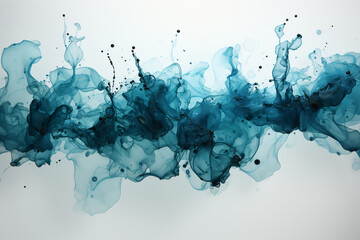 a transparent packground with ink drops on it
