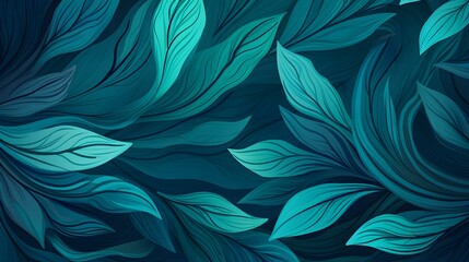 Abstract Background of Nature Pattern in cyan Colors. Minimal Wallpaper