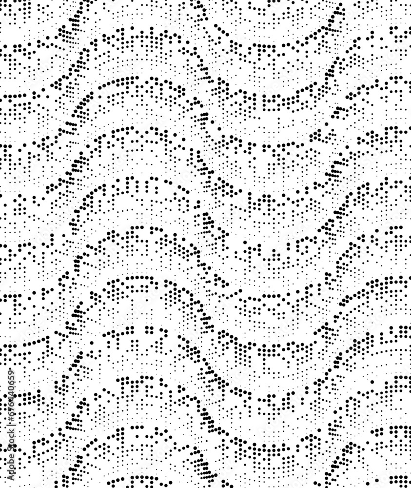 Poster black and white background halftone pattern vector format