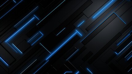 Black and blue abstract background for games. Technological background
