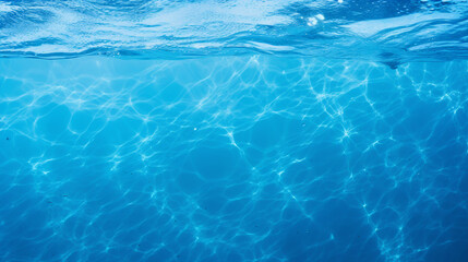 Fototapeta na wymiar blue water surface background: aqua studio shot texture