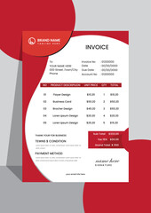 invoice modern design template for infographics