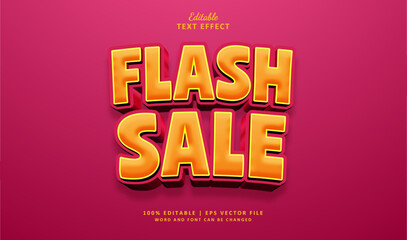 Flash Sale Editable Text Effect Style 3d.