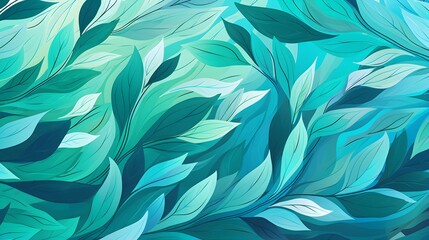 Abstract Background of Nature Pattern in turquoise Colors. Minimal Wallpaper