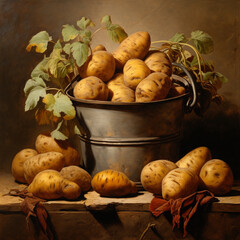 still life with pumpkin