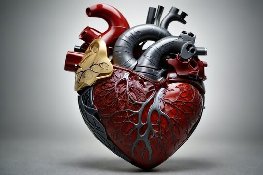 heart with stethoscope