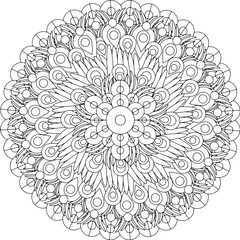 Adult Intricate Mandala Coloring Page