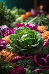 fresh vegetables on the market