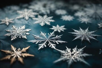 christmas snowflake on black