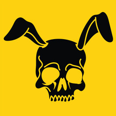 skull and rabbit ear
