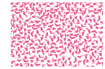 Butterfly Silhouette Pattern Background