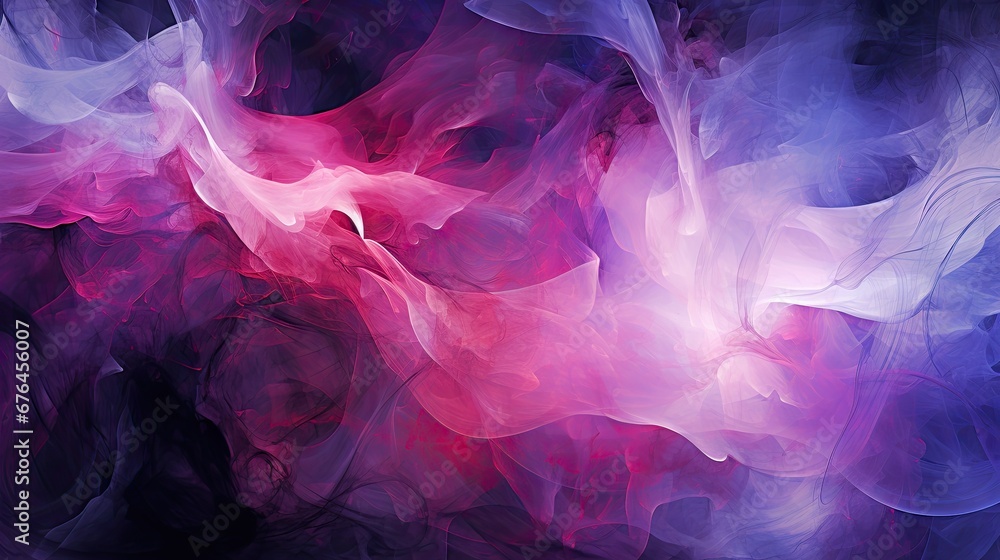 Aufkleber a purple and pink background with a black background and a red and white design on the left side of 