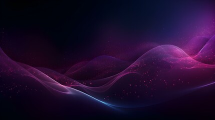 Dynamic Wallpaper of soft Waves in dark purple Colors. Elegant Presentation Background