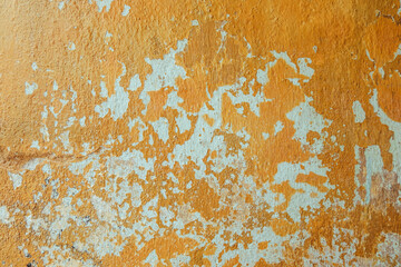 Yellow rusty wall surface