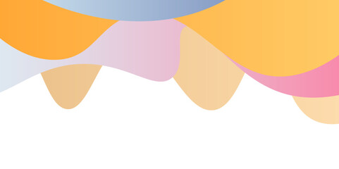 Abstract colorful gradient color papercut background with curved shapes, colorful background with geometric curved lines, abstract background with geometric lines.