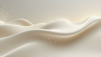 Naklejka premium Dynamic Wallpaper of soft Waves in ivory Colors. Elegant Presentation Background