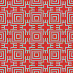 Cardinal red and gray abstract geometric pattern in a seamless pattern for backgrounds, wallpapers and graphic designs.