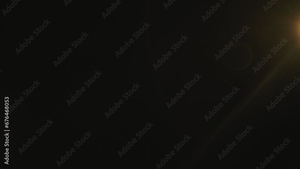 Poster real flare lens that is easy to use in blend or overlay modes. the side yellow light shines, creatin