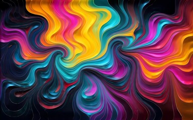 Espirales Brillantes: Abstracciones Artísticas en un Fondo Fractal. Nubes de Color: Ilustración Texturizada con Energía Artística. Explosiones Fractales: Figuras en un Fondo de Brillante Abstracción