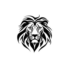Lion Head Logo, Lion Symbol, Lion Emblem, Black Lion Head Vector