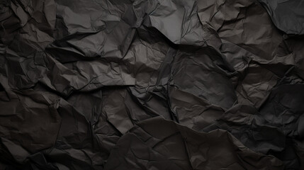 black, creased, wrinkled, crumpled paper background