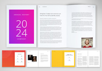Annual Report with a Clear Reduced Design