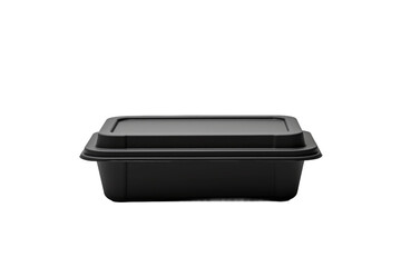 Quick and Easy Meal Packaging: Disposable Food Box Isolated on Transparent Background